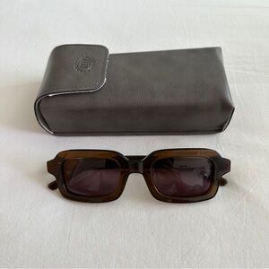 Crap Eyewear The Lucid Blur Sunglasses with Case - Crystal Hemp/Plum